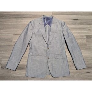 Bonobos Blue 100% Cotton Unstructured Slim Fit Blazer Sports Coat Size 38R
